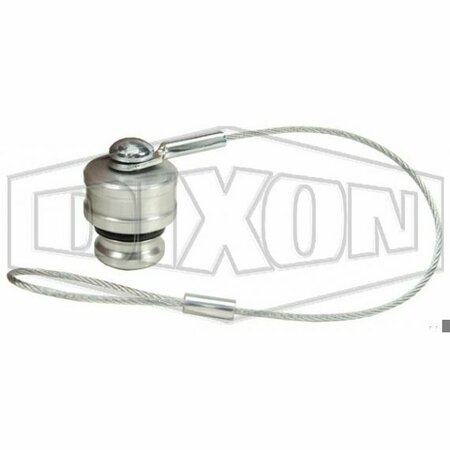 DIXON Snap-Tite by  H Series Interchange Dust Plug, 1-1/4 in Nominal, Aluminum, Domestic 10VDP-A